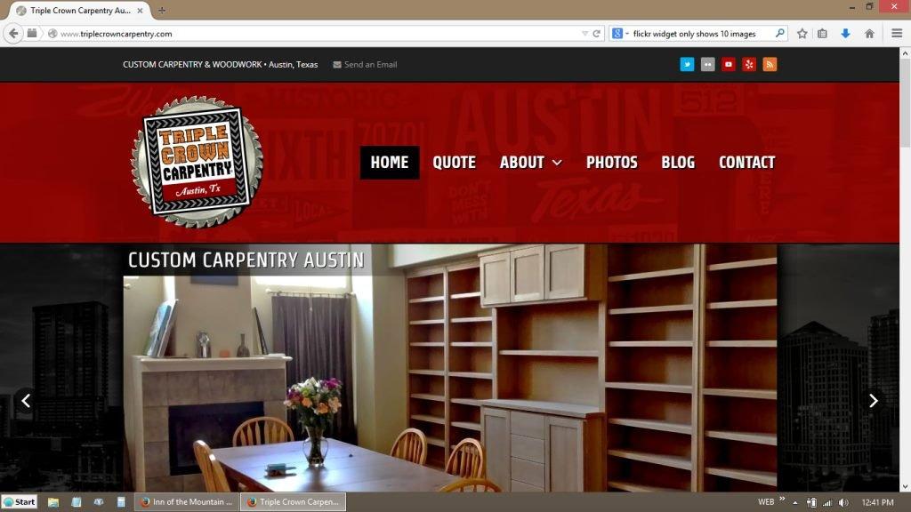 Triple Crown Carpentry Austin Website