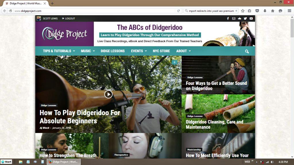 Didge Project NYC Website Redesign